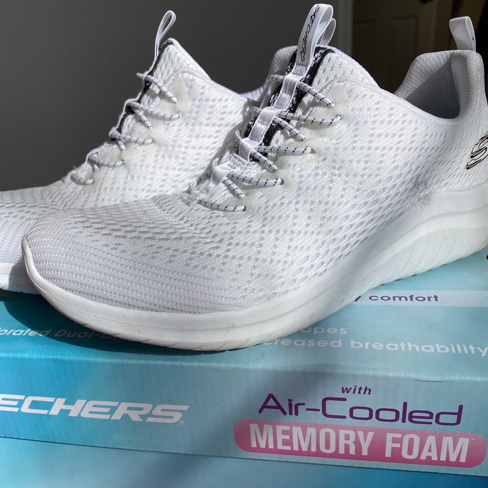 White Skechers Sneakers
